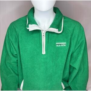 NWT Old Row Men's L Snap Fleece Kelly Green